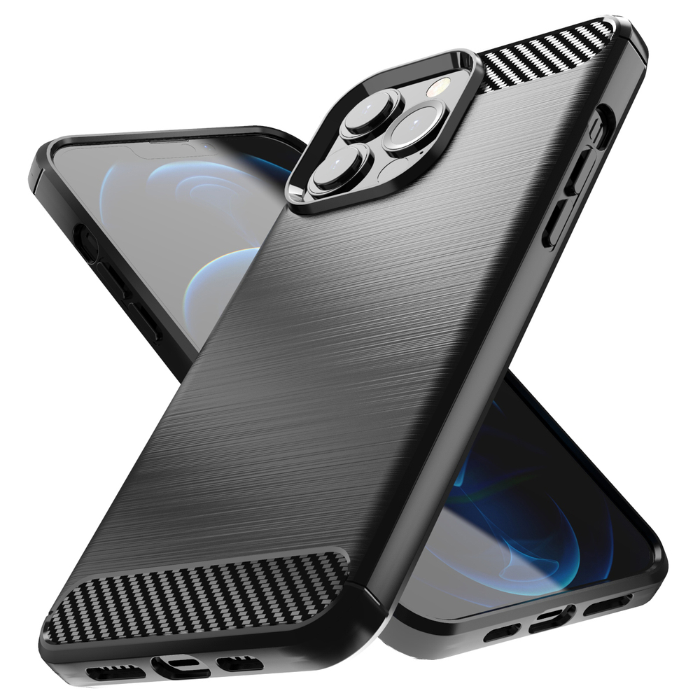 Etui Carbon Shield do Apple iPhone 13 Pro Max - Czarny