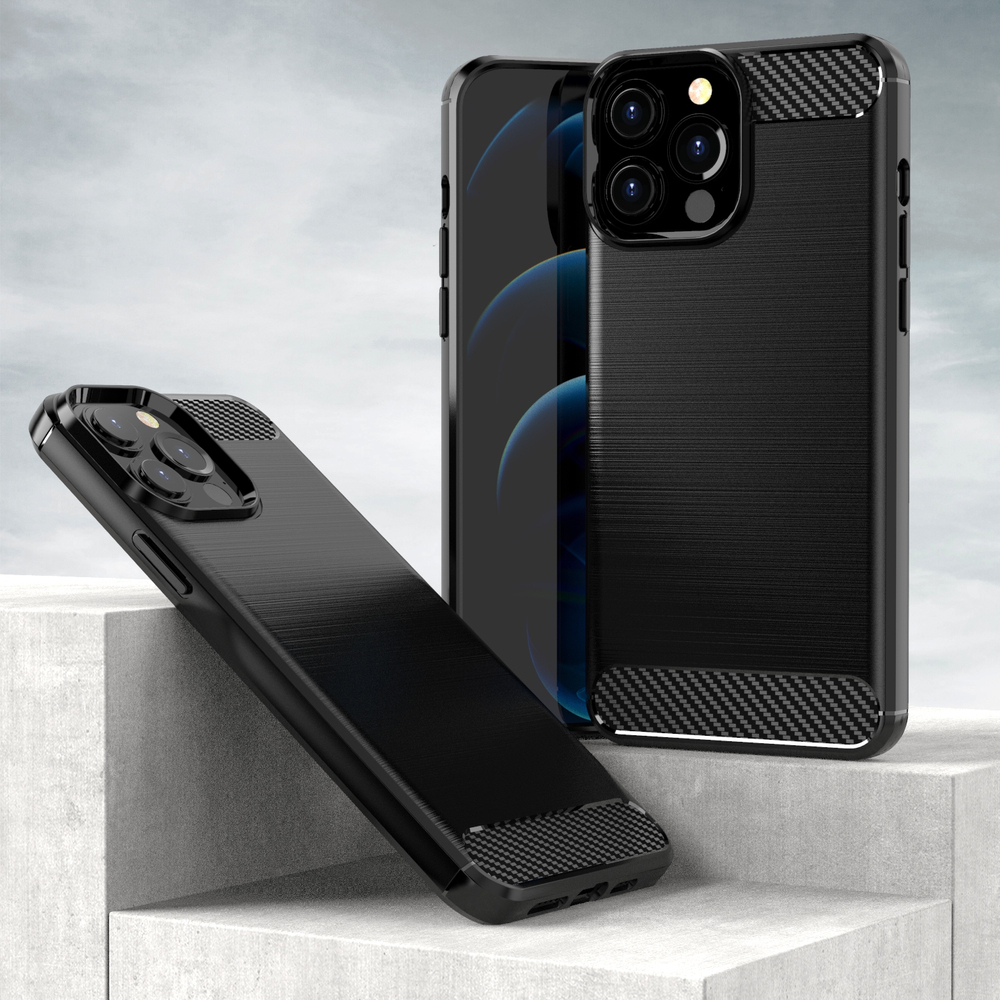 Etui Carbon Shield do Apple iPhone 13 Pro Max - Czarny