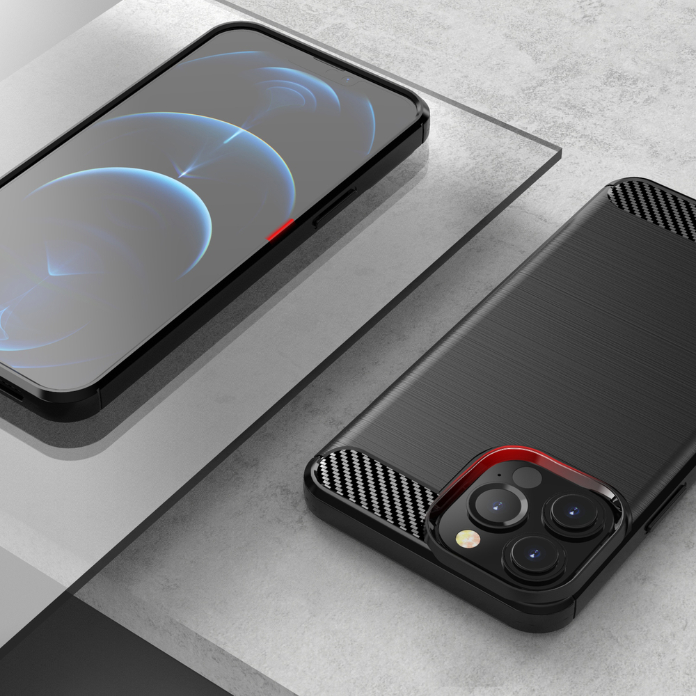 Etui Carbon Shield do Apple iPhone 13 Pro Max - Czarny
