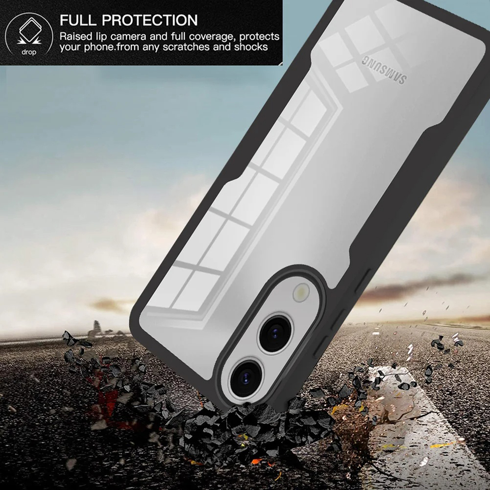 Etui Techsuit ColorVerse + folia ochronna na Samsung Galaxy S25 Edge – Różowy