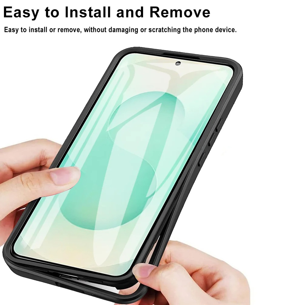 Etui Techsuit ColorVerse + folia ochronna na Samsung Galaxy S25 Edge – Różowy