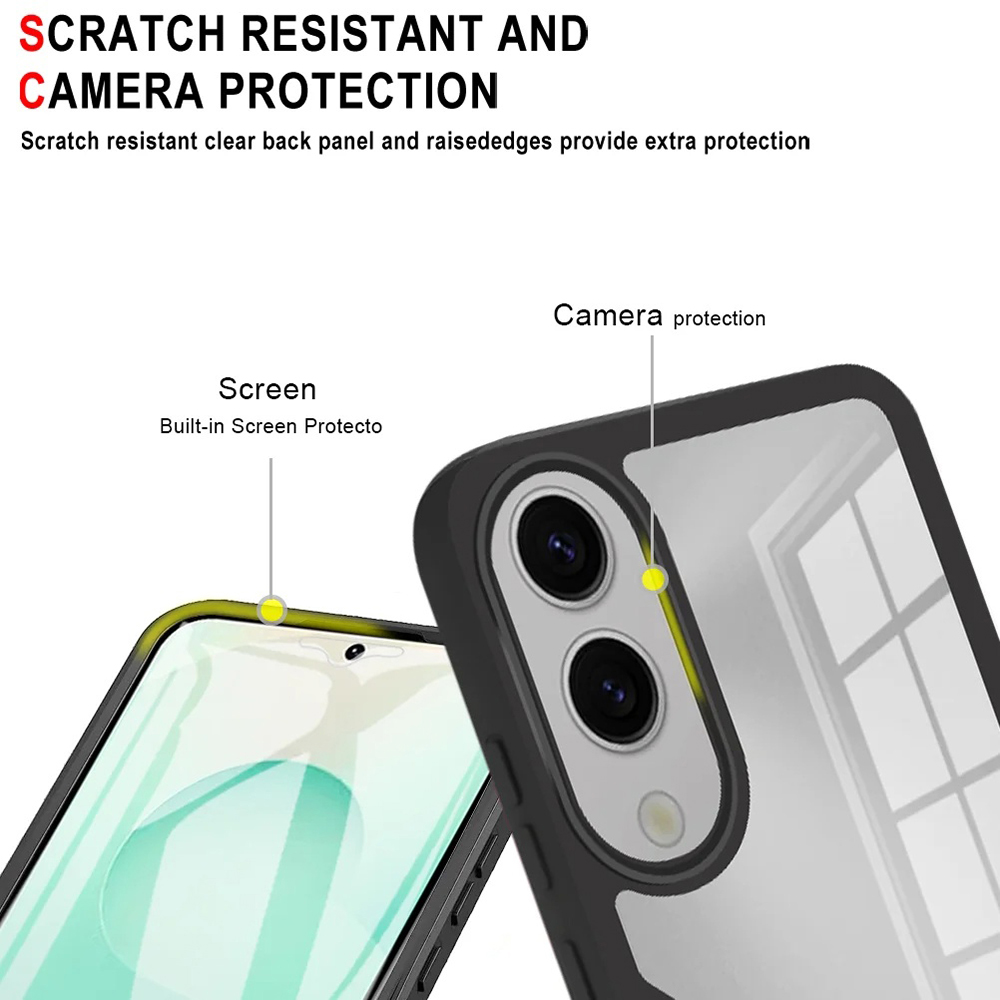 Etui Techsuit ColorVerse + folia ochronna na Samsung Galaxy S25 Edge – Różowy