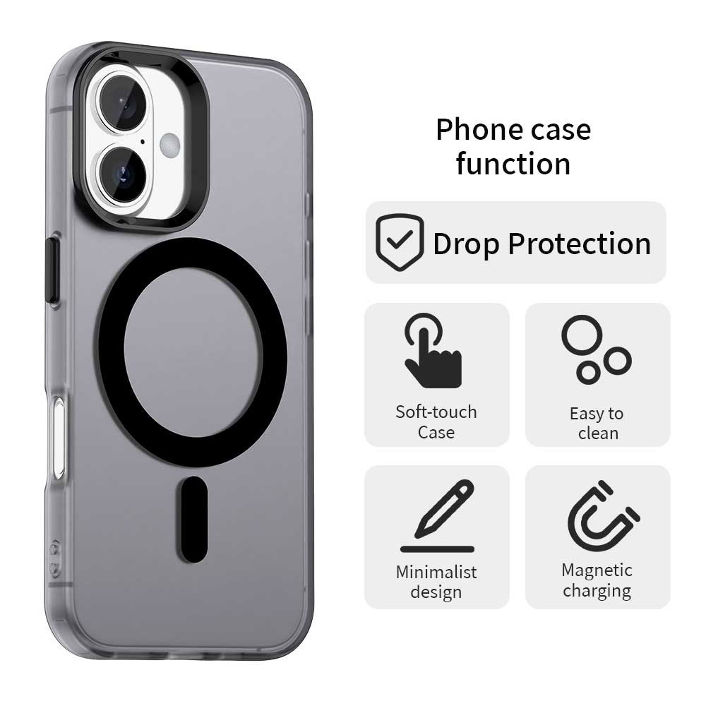 Techsuit - CandyCase MagSafe etui do Apple iPhone 17 - Czarny