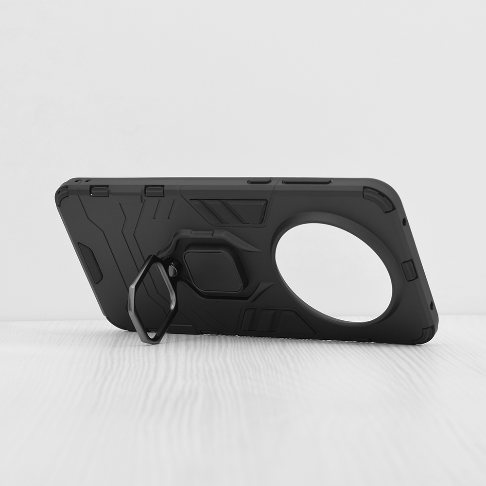 Wytrzymałe etui Ring Armor Case do Huawei Mate 60 - Czarny