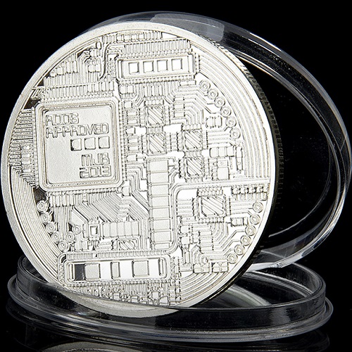 Moneta Bitcoin - Złota
