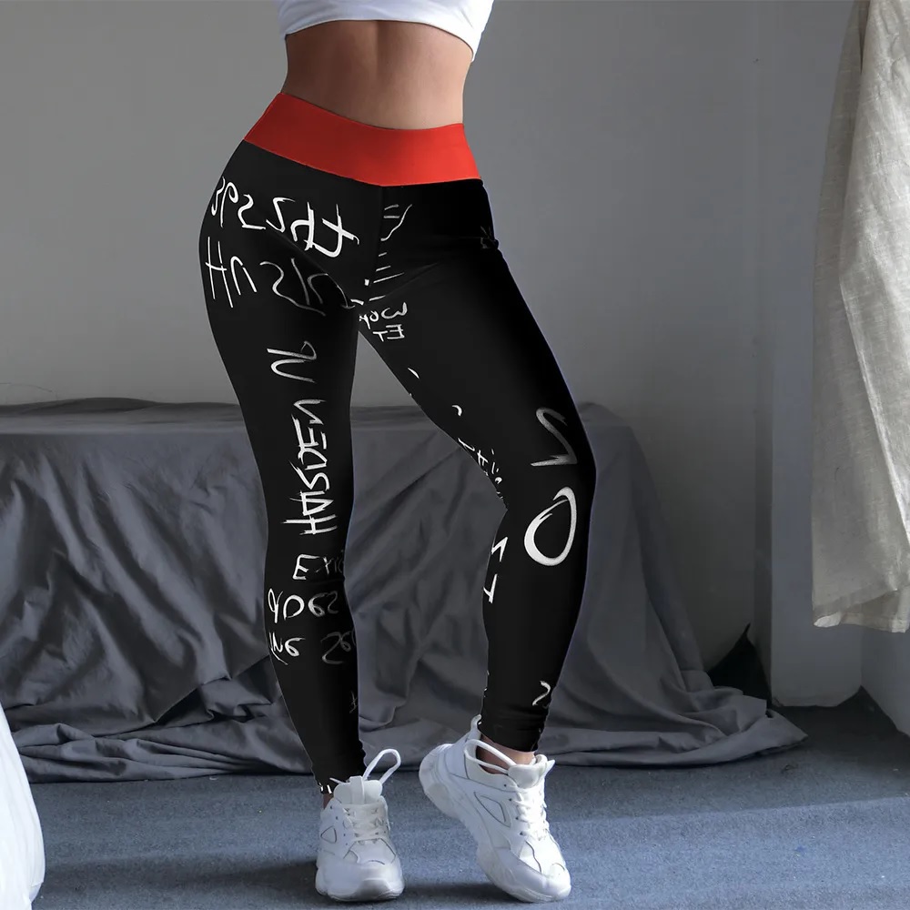 Legginsy damskie IM-24877 - Czerwony/XL