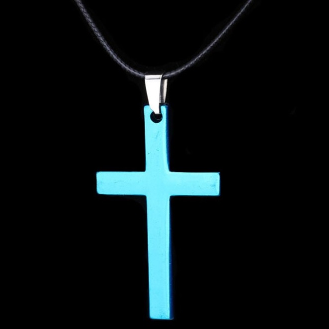 Naszyjnik Cross - Niebieski