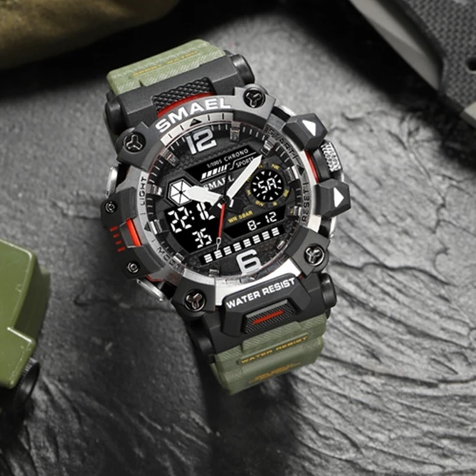 Zegarek SMAEL GR-29430 - Czarny / srebrny
