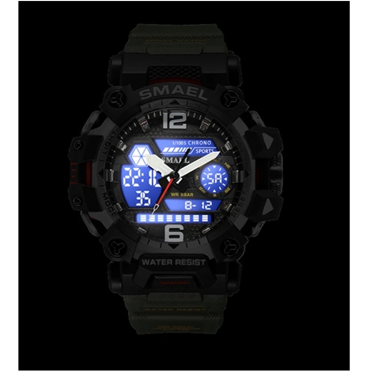 Zegarek SMAEL GR-29430 - Czarny / srebrny