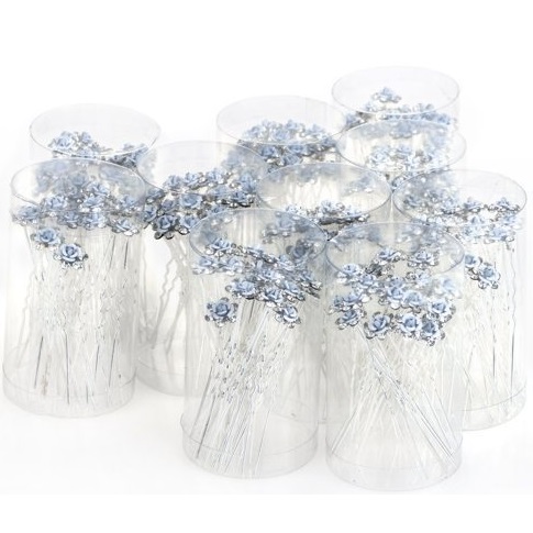 Wsuwka do włosów Blue Crystal Flower