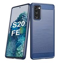 Etui Carbon Shield do Samsung Galaxy S20 FE 5G - Niebieski